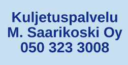 Kuljetuspalvelu M. Saarikoski Oy logo